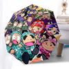 1pc Outdoor Umbrella with Crayon Shin-chan Characters - Automatic Opening/Closing, Portable Tri-Fold Design, 8-Rib Iron Frame - Perfect Gift for