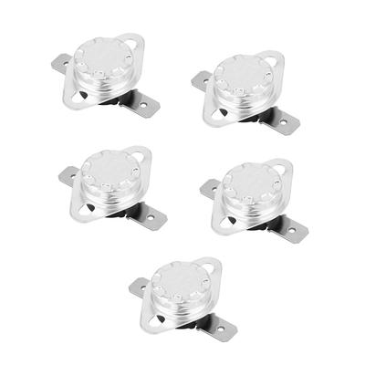 5 interruptores de termostato KSD301, 250 V, 15 A, interruptor de control de temperatura normalmente cerrado.