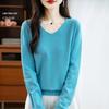 V-Neck Soft Knit Layered Sweater - Spring & Autumn Style