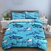 Shark Pattern Bedding Set Bedding Duvet Cover Set Duvet Cover Pillowcases (1 * Duvet Cover 2 * Pillowcases, without duvet insert)