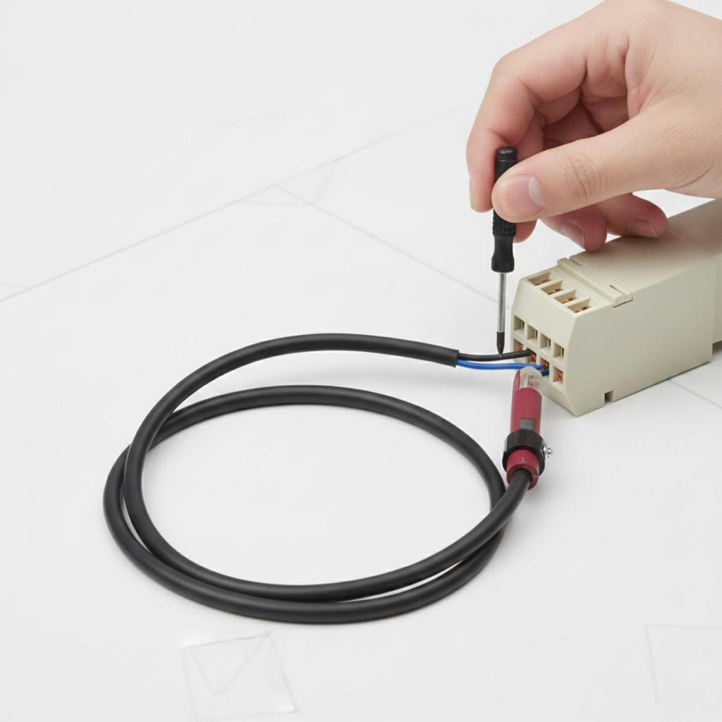 QRB1 Photocell Black Cable Photoelectric Sensor Component Mounting Clamp