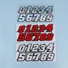 Creative Number Scooter Stickers Waterproof DIY For Motorbike Fuel Tank Front Fairing Side Panels Vinyl Decals Decor