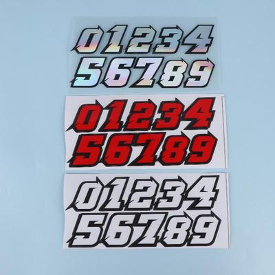 Adesivi Creativi Numero Scooter Impermeabili Fai da te Per Serbatoio Moto Carena Anteriore Pannelli Laterali Decalcomanie in Vinile Decorazione
