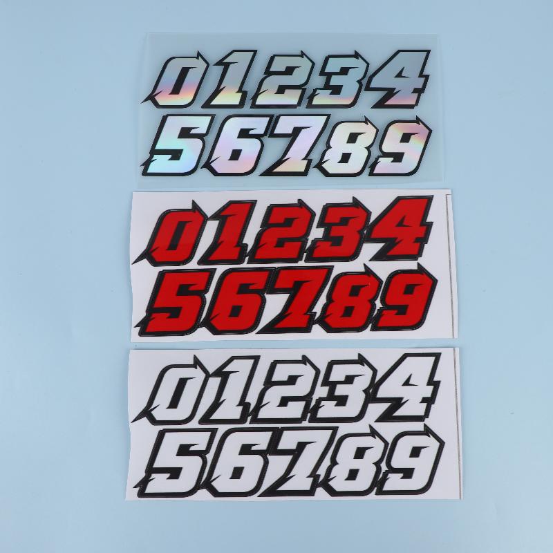 Creative Number Scooter Stickers Waterproof Diy For Motorbike Fuel Tank Front Fairing Side Panels Vinyl Decals Decor