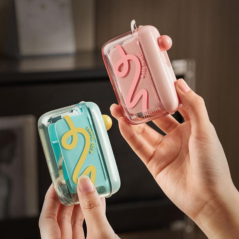 Portable Automatic Ejectable Floss Dispenser With 10Pcs Floss Oral Care Dental Floss Box Disposable Flossing Sticks