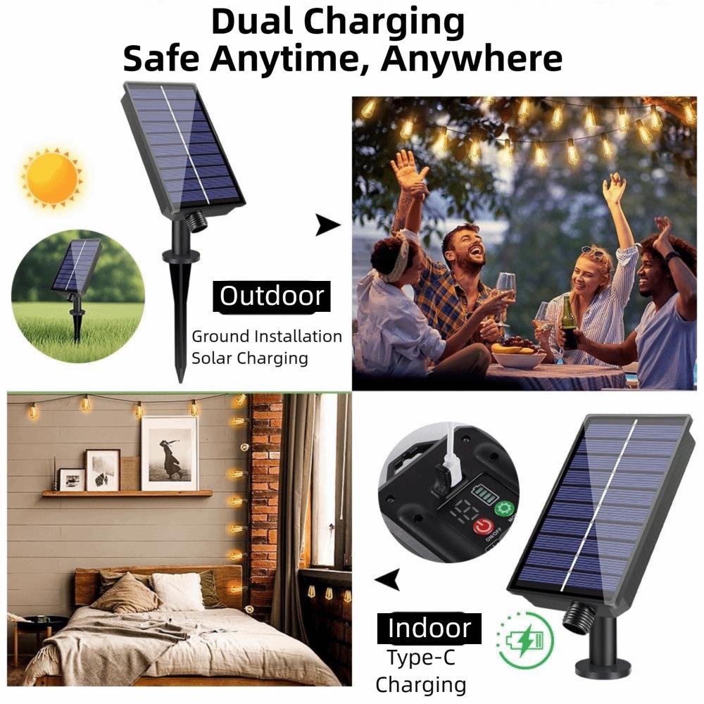 Dimmable LED Outdoor Patio Lights Shatterproof Halloween Outside Light  Party Supplies