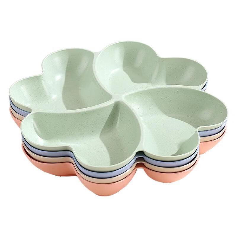 Creative Four-leaf Clover Divided Storage Plate