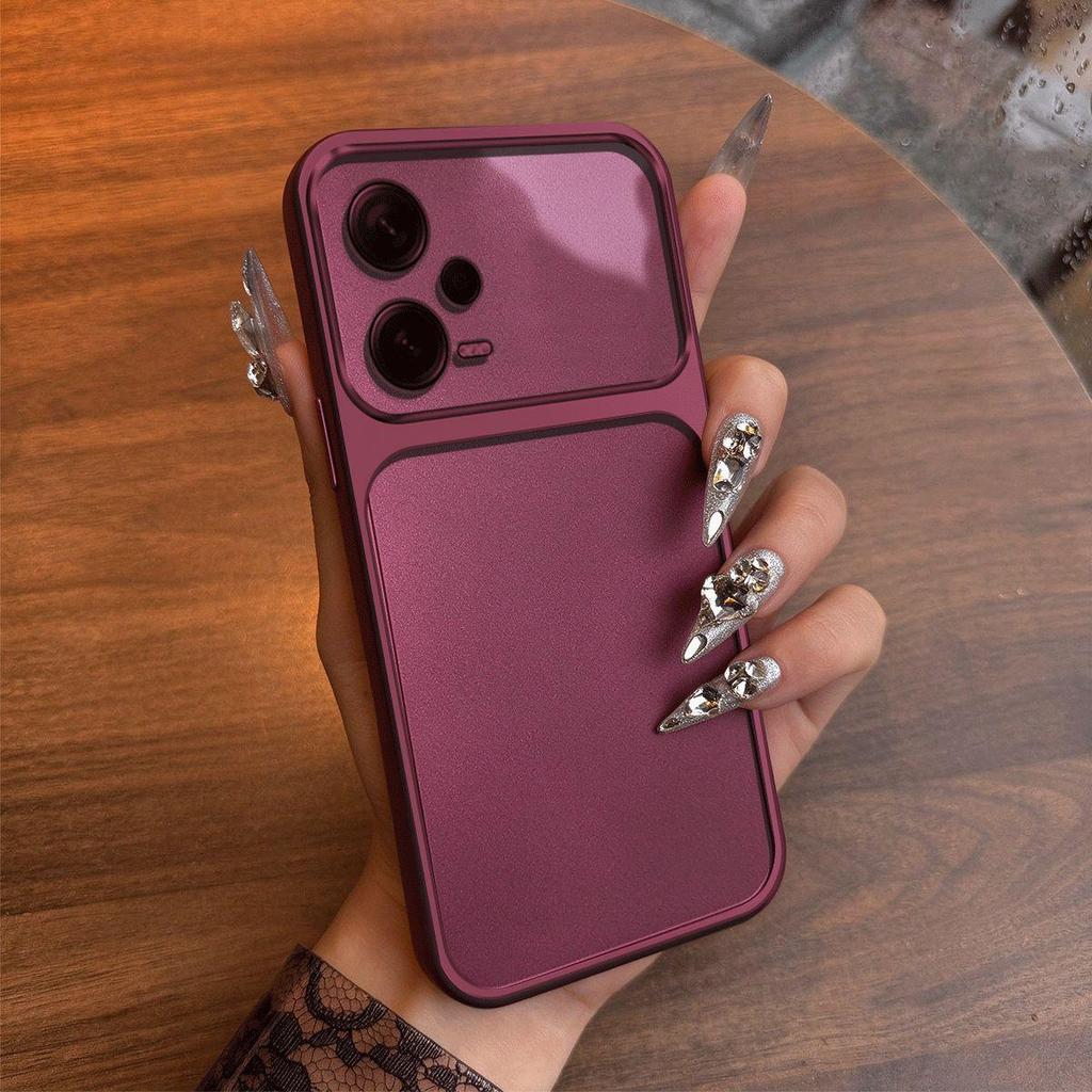 Case for Xiaomi Redmi Note 12 Pro 5G Metal Texture Matte Back Soft TPU Bumper Shockproof Cover