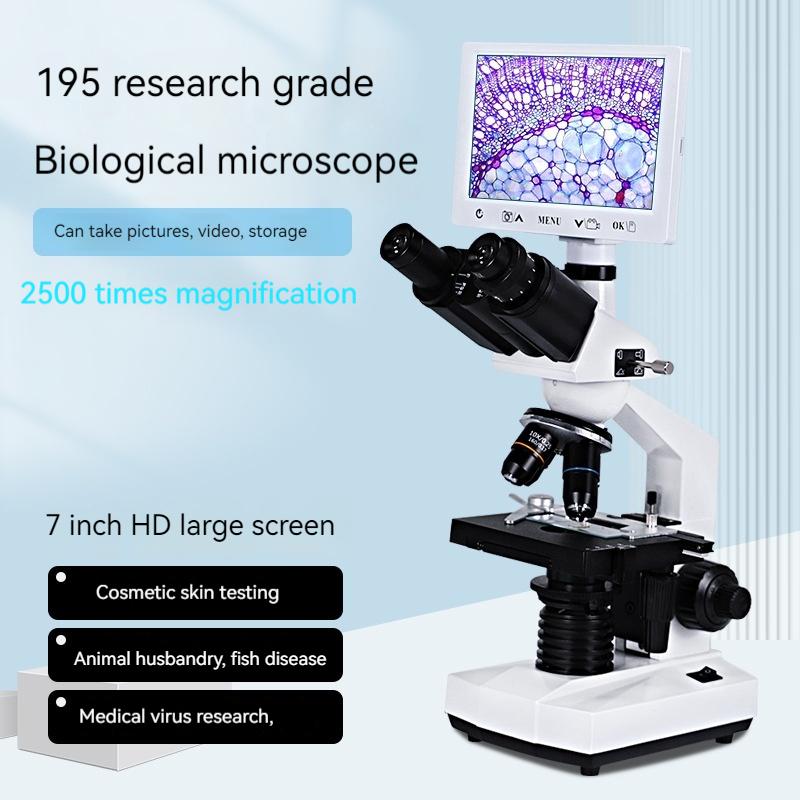 Binocular Electron Microscope Laboratory Research Microscope Maintenance Beauty Electronic Magnifying Glass