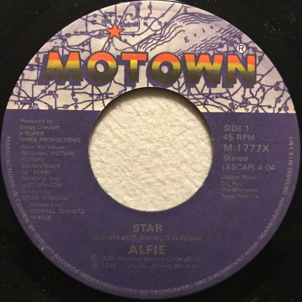 

7inch Record ALFIE - Star M1777X MOTOWN 1985 Canada Soul/Funk Used