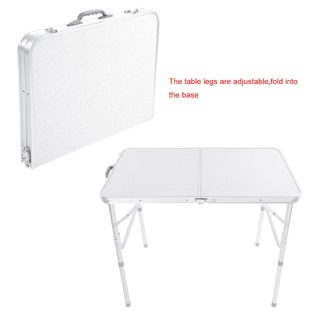 Foldable Folding Table Desk Camping Outdoor Garden Picnic Aluminium Alloy