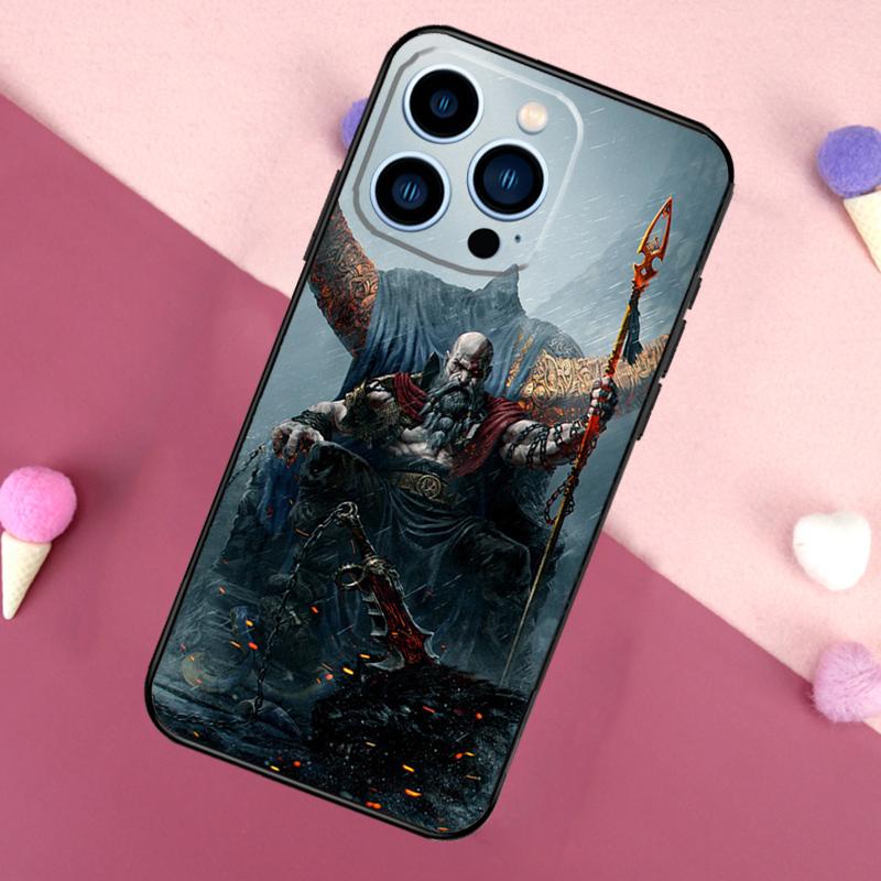 God of War Game Phone Case For iPhone 14 12 11 13 Pro Max Cover on iPhone 13 Mini X XS Max XR Coque