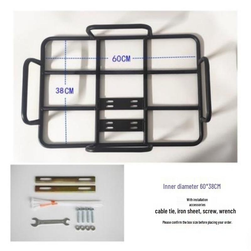 Electric Motorcycle Rear Rack for Food Delivery - Insulated Box Bracket