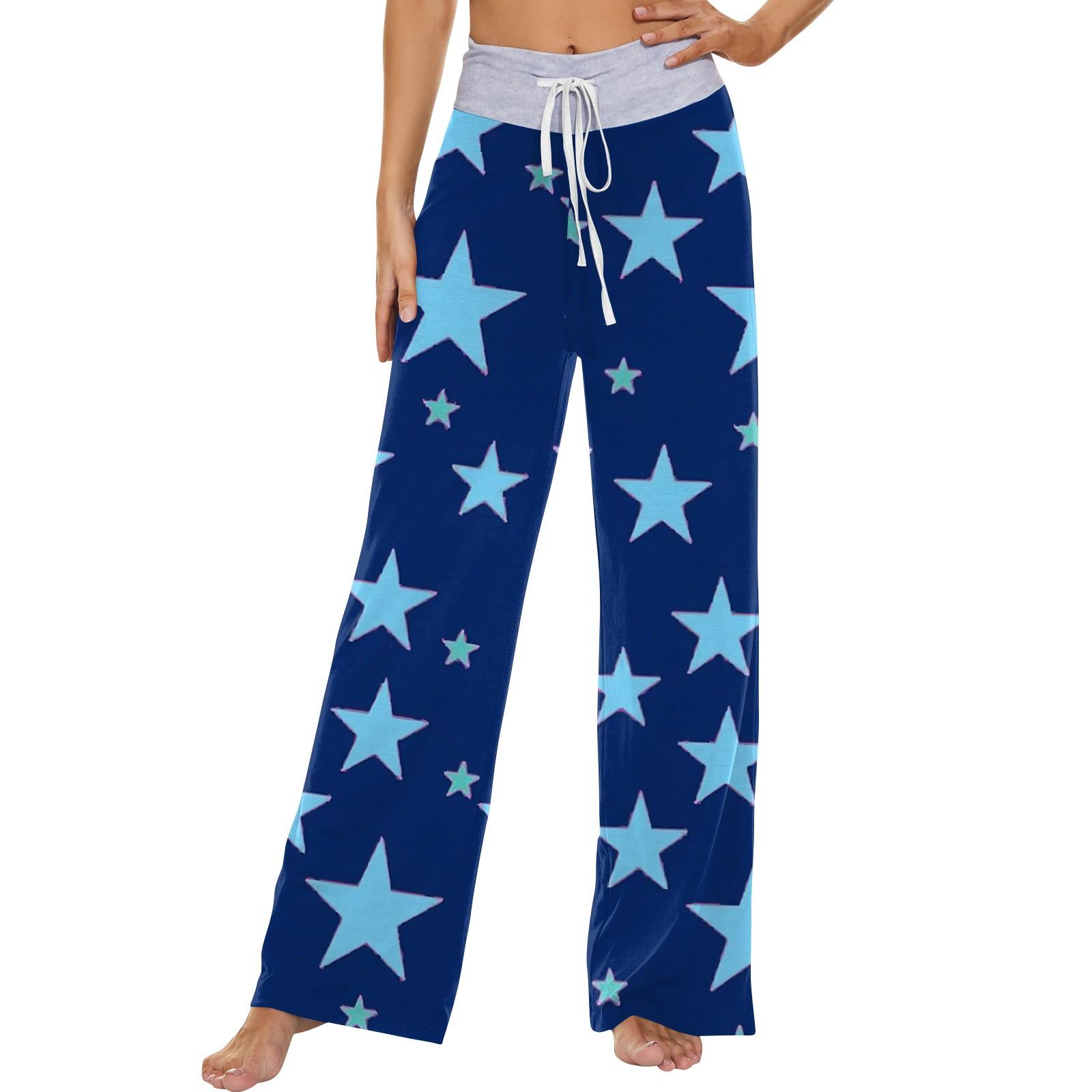 

Женские модные повседневные удобные пижамные штаны с принтом Love, широкие брюки на шнурке XXL