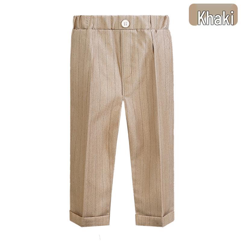 Pantaloni de costum uni pentru copii - Pantaloni lungi casual pentru băieți pentru uniforma de școală primară, costum de spectacol de primăvară/toamnă
