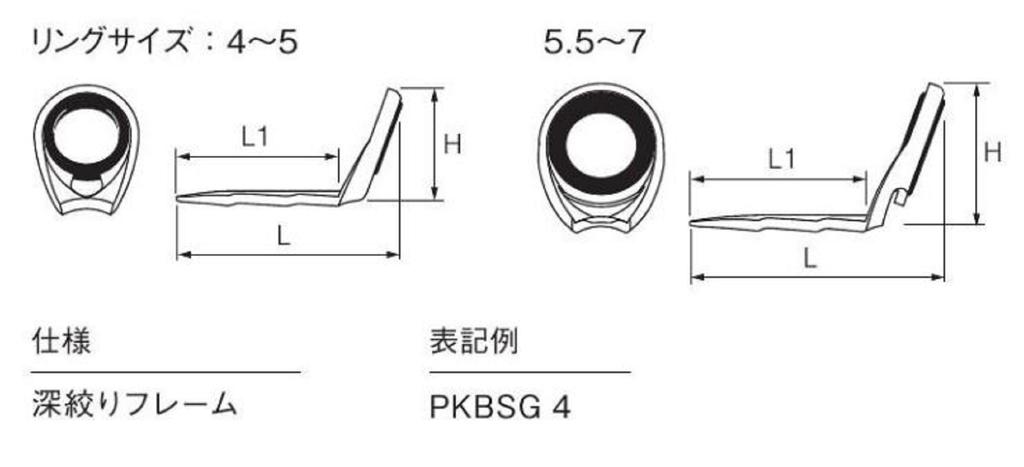 Fuji PKBSG Size 5 Rod Guide Stainless Frame SIC x 1 (0991)
