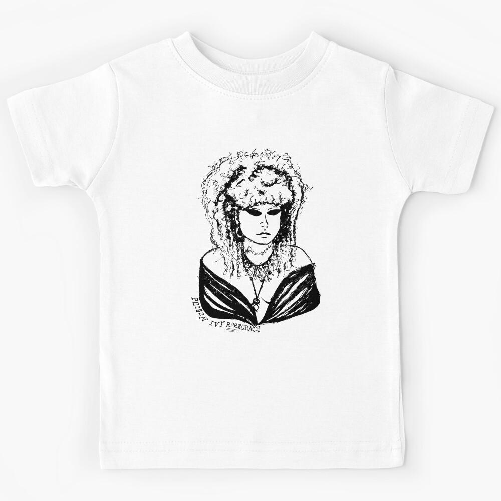 Dark and Gritty Poison Ivy Rorschach Portrait Kids T-Shirt 130