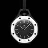 Moderne Taschenuhr Analoges Uhrwerk ABS-Gehäuse Gummiarmband Unisex 3D-gedrucktes Zifferblatt Leuchtend Polygonale Form 10m Wasserdicht