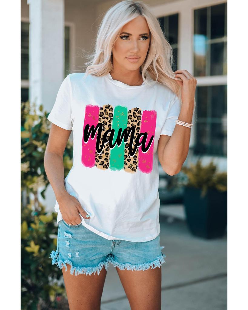 Azura Exchange Leopard Brush Stroke Graphic Print T-Shirt