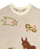 PEACE MAKER Donkey Jacquard Knit Pullover (Ivory)