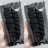 100 Pcs Girl Mixed Simple Hair Ties Hair Accessories Korean Version High Elasticity Durable Black Headband Headband Headband