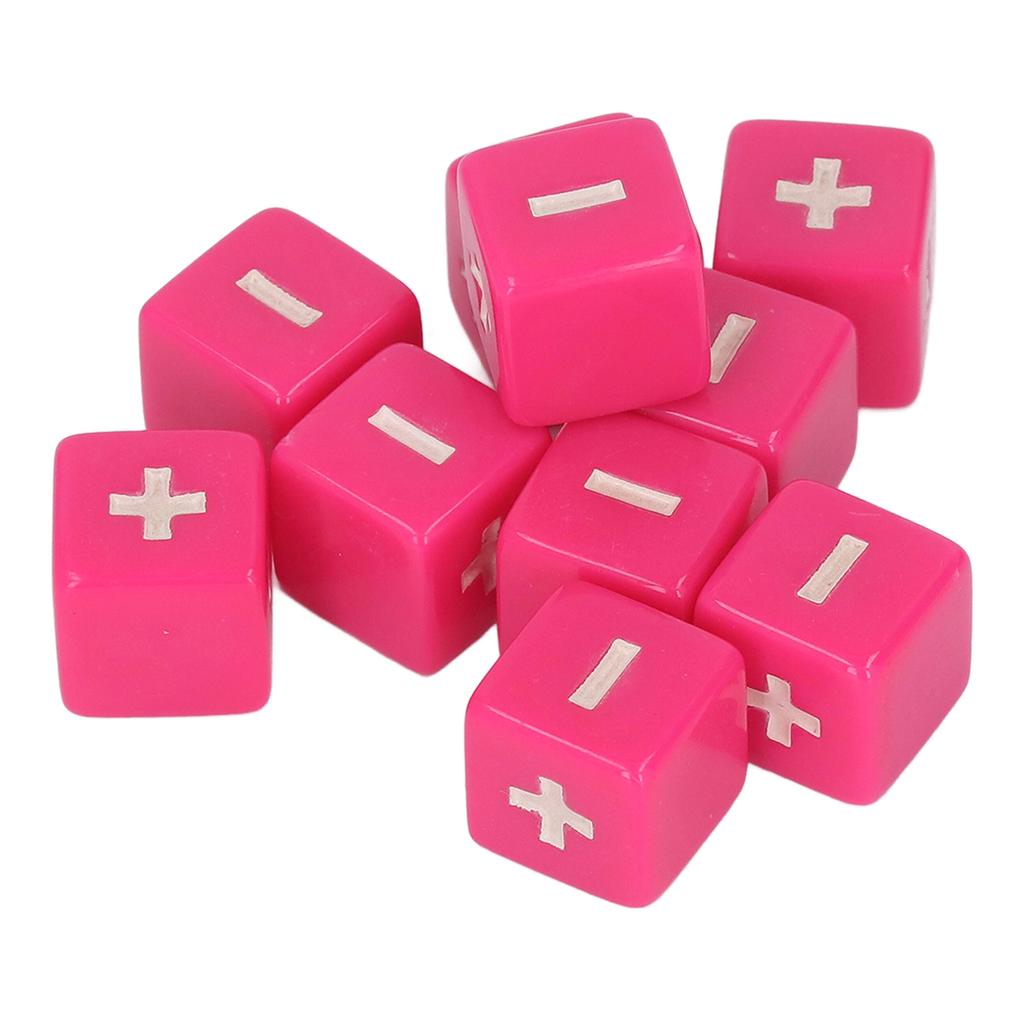 20pcs Plus Minus Sign Dice Set 16mm Math   Calculation Dices for Infant Teaching