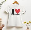 I Heart Broccoli T-Shirt: Funny Vegan Tee
