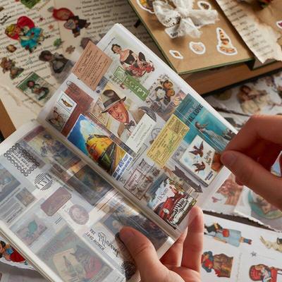 Drăguț Vintage Zână Înger Autocolant Carte Fată Autocolante decorative Washi Material PET Scrapbooking Etichetă Jurnal Papetarie Album