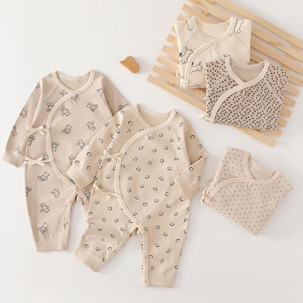Baby clothes for girls and newborn autumn and long for girls and birth birth moon 52 [YIN OON] boys, clothes, winter, underwear, pajamas, rompers,