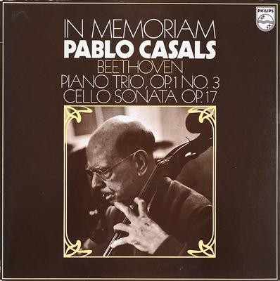 LP Record LUDWIG VAN BEETHOVEN , PABLO CASALS - In Memoriam - Piano Trio, Op.1 No.  6833054 Philips 1973 Europe Classical Used