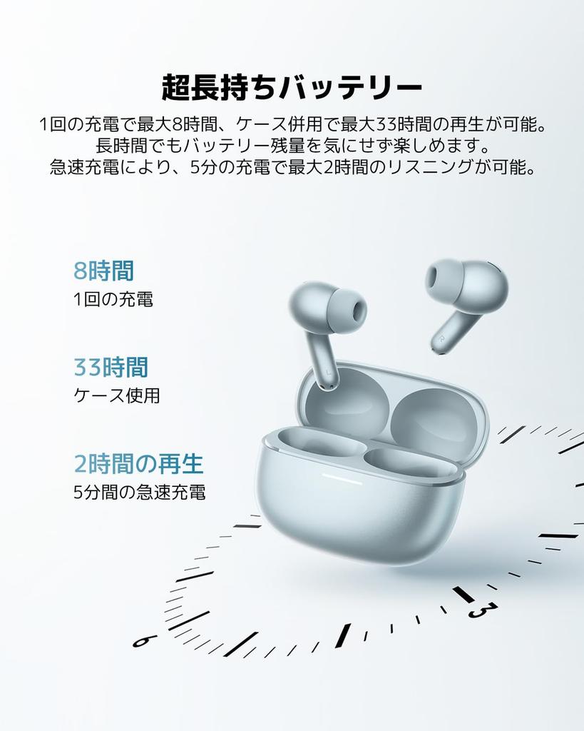Xiaomi REDMI Buds 8 Pro Pravá bezdrátová sluchátka s potlačením hluku Podpora zvuku Multipoint Až 33 hodin Bluetooth Automatická Kompatibilní s a
