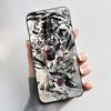 Per Custodia Red Magic 7 NX679J Per Nubia Red Magic 7S Cover Posteriore Carino Coniglio Amore Nero Morbido TPU Custodia per Telefono Per RedMagic 7 7S Guscio