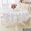 Rural Style Thickened Pvc Environmentally Friendly Plastic Circular Table Cloth Waterproof Oil Resistant Washable Tablecloth
