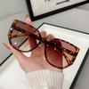 Stylish Large Frame Sunglasses for Women & Men Tortoiseshell Pattern Trendy Street Style UV Protective Eyewear