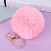 Creative Imitation Rex Rabbit Fur Ball Keychain - Plush Bag and Car Pendant Gift