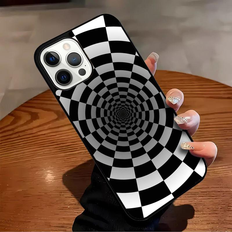 Optical Illusion Print Phone Case For iPhone 17 Air 16 15 14 13 12 11 Pro Max Max Plus Bumper Case Cover