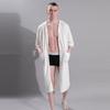 Women's Plus Size Mid-Length Zipper Nightgown and Wearable Bath Towel - Spring/Summer Collection