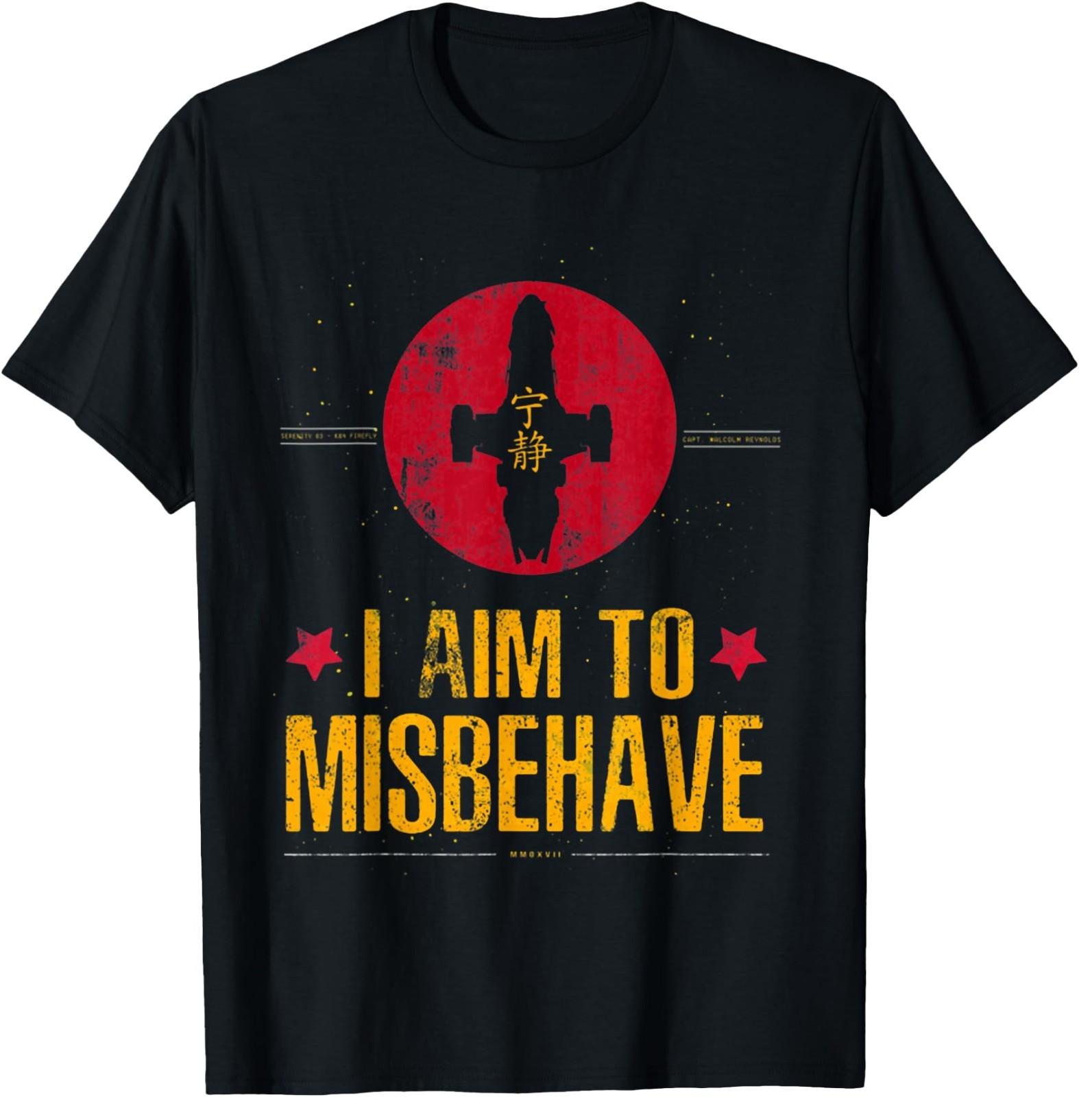 I Aim To Misbehave T-Shirt L
