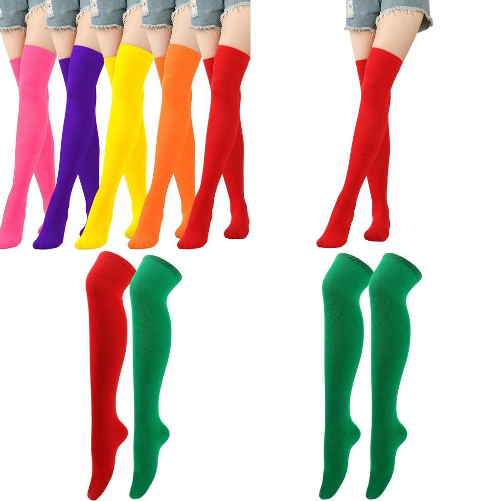 Solid And Patterned Long Socks High-quality Polyester Material Suitable For All Genders One Size Fits All