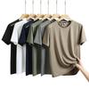 Short-sleeved Thin Ice Silk Short-sleeved Men's Sports Short-sleeved Casual T-shirt Outdoor Casual Sports Quick-drying Short-sleeved Men's Plus Size