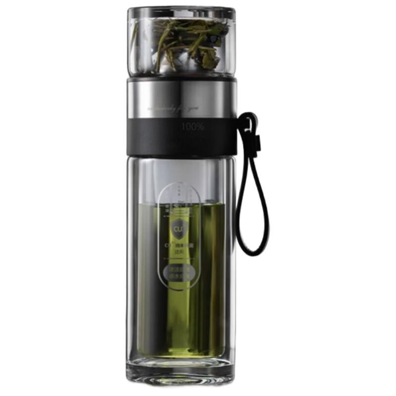 FUGUANG Time-Space Hill Antibacterial Glass Tea Infuser Mug