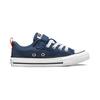 Converse All Star 1V Comfortable Versatile Durable Breathable Low Top Canvas Shoes Kids Sneakers Deep-Blue A07384C