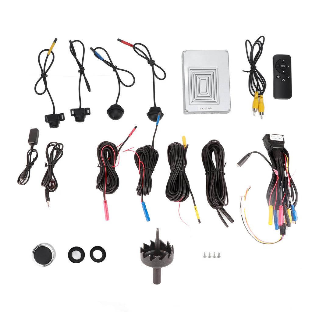 360 Degree Surrounding Camera System Waterproof Night Vision 170 Degrees  Wide Angle Universal