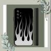 Creative Fashion Flame Phone Case For Samsung S25,S24,S21,S22,S23,S30,Ultra,S20,Plus,Fe,Lite,5G Black Cover