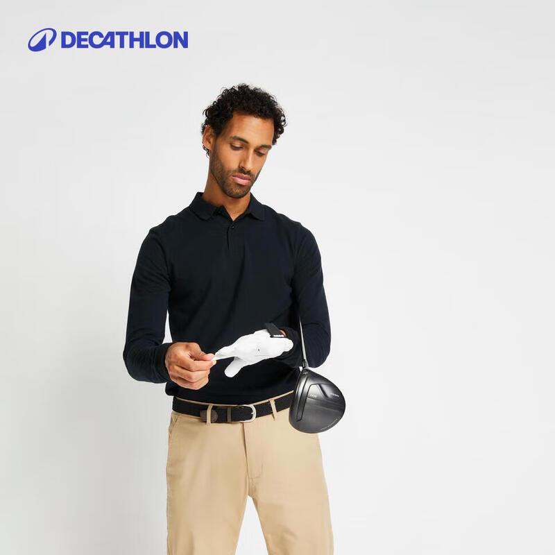 

Decathlon Men s Loose Fit Long Sleeve Polo T-shirt M