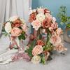 Sophisticated Bridal Hand Bouquet Wedding Accessories Artificial Silk Rose Bridesmaids Holding Flower Bride Decoration