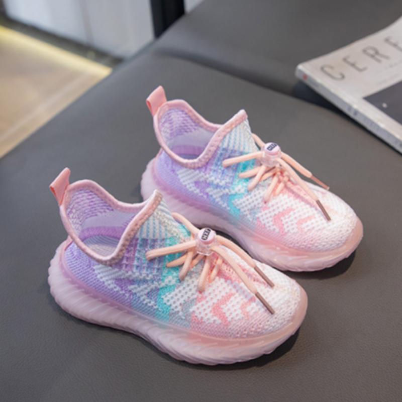 Children's Sports Shoes Spring and Autumn Boys Breathable Mesh Coconut Shoes Casual Soft Bottom Girls Running Shoes