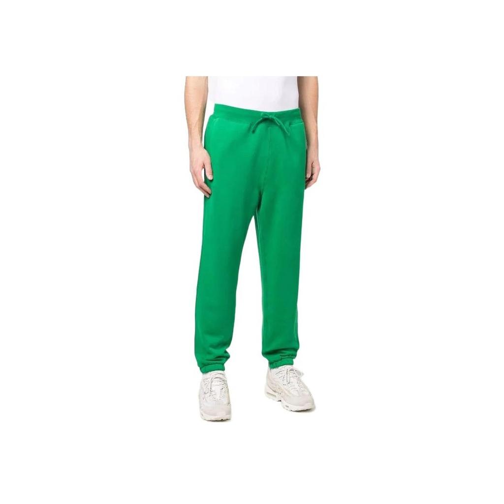 Polo Ralph Lauren Ss22 Solid Color Logo Print Elastic Waist Cuffed Casual Knit Joggers Men Joggers Green 710860403-003