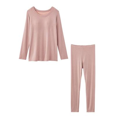 Nacht-BH und Pyjama Tuche Smoke L Set, Nacht, TC5900, Damen, Rosa,