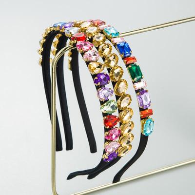 Dámská čelenka Creative Colorful Geometric Drahostone Čelenka Univerzální prémiová pokrývka hlavy